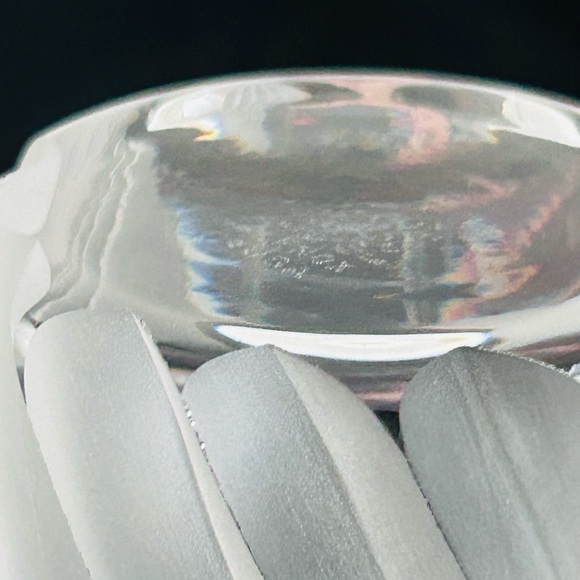 Vintage Lenox Bud Vase ~Windswept Heavy Cut Lead Crystal 7 inch Signed - Picture 6 of 13